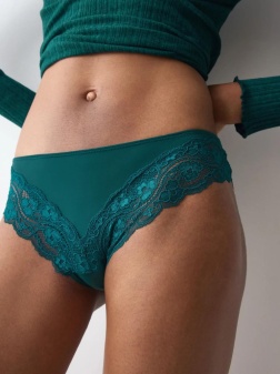 Chiloți clasici din microfibră, Triumph Lovely Micro Tai Verde - Img 3