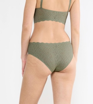 Chiloți invizibili, Sloggi ZERO Feel Bliss Hipster Verde - Img 2