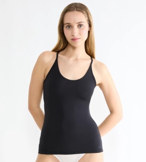 Maieu cu bretele, Sloggi FREE Evolve Spaghetti Top Negru