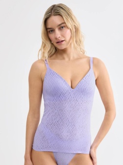 Maieu cu cupe push-up, Sloggi ZERO Feel Bliss THE UP Push Up Shirt Lila