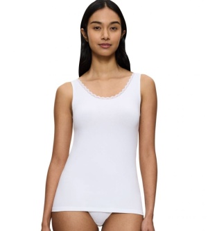 Maieu invizibil din bumbac, cu bretele late, Triumph Feel Of Cotton Tank Top - Img 6