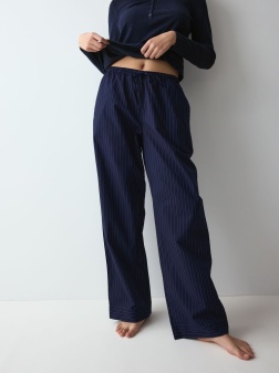 Pantaloni lungi de casă din bumbac, Triumph Mix & Match Trousers Poplin