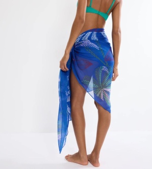 Pareo de plajă, Triumph Beach MyWear, mărime Uni - Albastru - Img 4