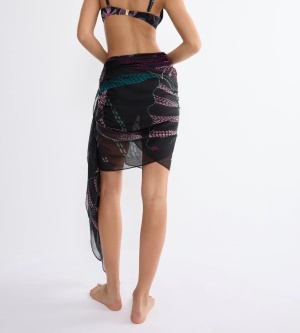 Pareo de plajă, Triumph Beach MyWear, mărime Uni - Negru - Img 3