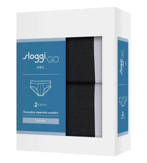Set de 2 chiloți clasici bărbați, Sloggi men GO ABC 2.0 Brief 2P
