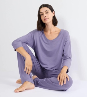 Set Pijama Triumph Timeless Sensuality Lila din modal - Img 4