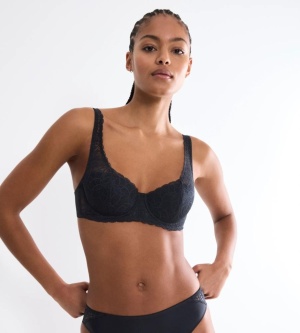 Sutien balconette Triumph Amourette Graphic WHP Negru