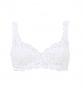 Sutien buretat cu dantelă, Triumph Amourette 300 WHP Alb - Img 3