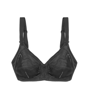 Sutien clasic, fără armătură Triumph Doreen + Cotton 01 N Negru - Img 5