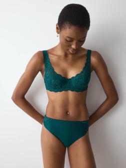 Sutien cu armătură și cupe buretate, Triumph Amourette WHP Verde