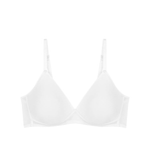 Sutien cu cupe buretate respirabile, Triumph Soft Sensation P Alb - Img 5