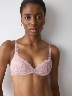 Sutien push-up fără armătură, Triumph Comfort Allure PU Roz - Img 3