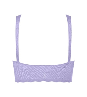 Bustieră fără armătură, dantelat, Sloggi ZERO Feel Bliss Bralette Lila - Img 6