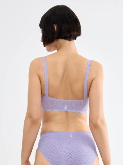 Bustieră fără cusături din dantelă, Sloggi ZERO Feel Bliss Top Lila - Img 2