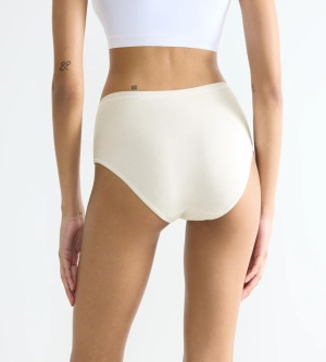 Chilot damă midi din bumbac organic, Sloggi GO Daily Cotton Midi Crem - Img 2