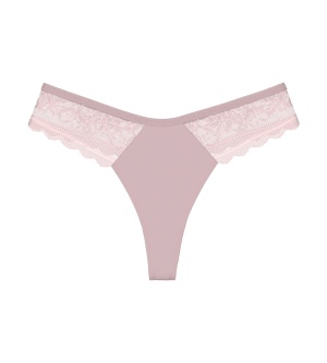 Chiloți tanga, Triumph Comfort Allure String Roz - Img 5