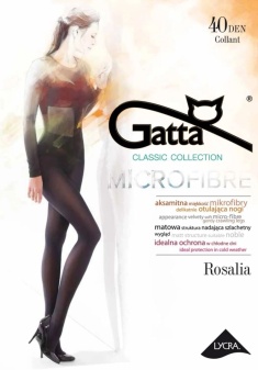 Ciorapi pantaloni din microfibră, semiopaci, mați, Gatta Rosalia 40 DEN Moka - Img 4