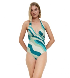 Costum de baie întreg cu cupe burete detașabile, Triumph Summer Mix & Match OP Plunge - Img 7