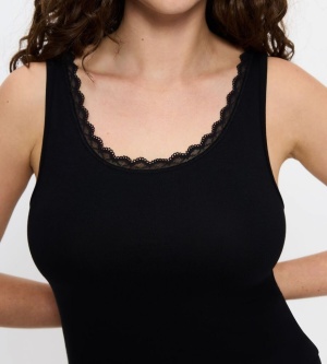 Maieu invizibil din bumbac, cu bretele late, Triumph Feel Of Cotton Tank Top - Img 4