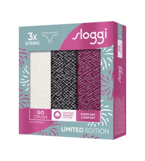 Pachet de 3 Chiloți tanga, Sloggi GO Crush String C3P