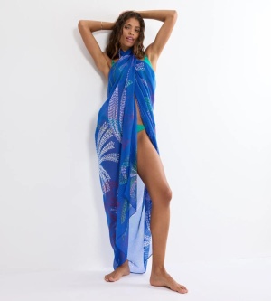 Pareo de plajă, Triumph Beach MyWear, mărime Uni - Albastru