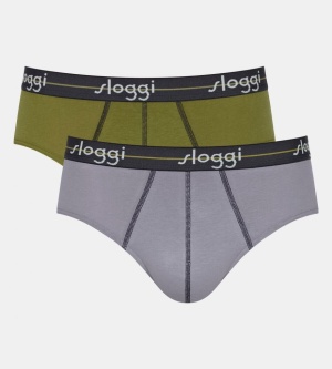 Set de 2 chiloti bărbați, Sloggi men Start Midi