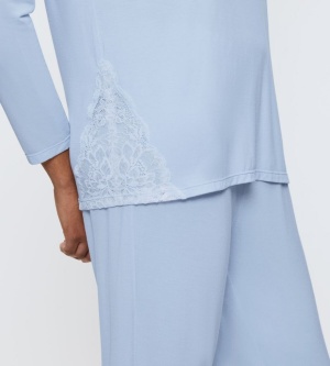 Set Pijama Triumph Timeless Sensuality PK LSL Albastru - Img 4