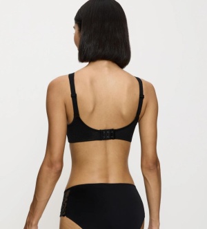 Sutien clasic, fără armătură Triumph Doreen + Cotton 01 N Negru - Img 2