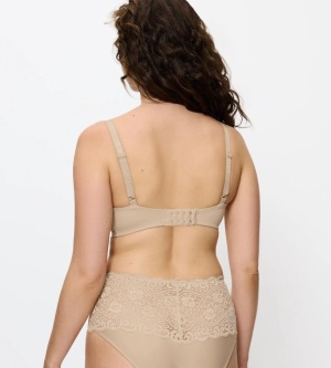 Sutien cu armătură din dantelă florală, Triumph Amourette W Bej - Img 2