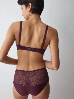 Sutien cu armătură și cupe buretate, Triumph Amourette WHP Bordo - Img 2