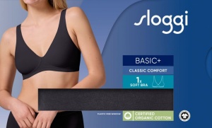 Sutien esențial din bumbac fin cu decolteu în V, Sloggi Basic+ Soft Bra - Img 6