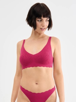 Sutien fără armătură, cupe detașabile, Sloggi ZERO Feel Bliss Soft bra Ciclam