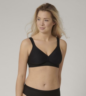 Sutien fără armătură, Triumph Modern Soft+Cotton N Negru
