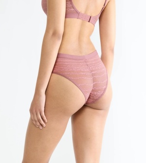 Boxeri din dantelă, Sloggi FREE Evolve Hipster Lace Roz - Img 2