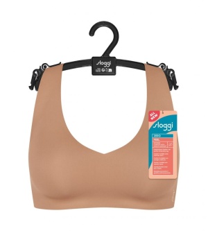 Bustieră invizibilă, Sloggi ZERO Feel 2.0 Bralette Nud - Img 7