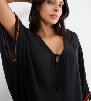 Caftan de plajă Triumph Beach MyWear Kaftan Negru - Img 3