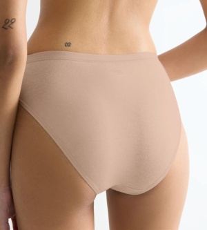 Chilot damă clasic din bumbac organic, Sloggi GO Daily Cotton Tai Bej - Img 3