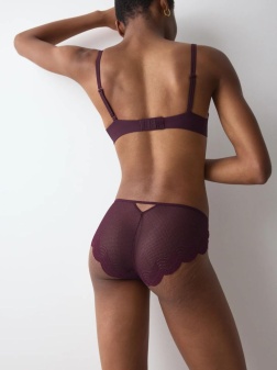 Chiloți hipster, Triumph Comfort Glam Hipster Bordo - Img 2