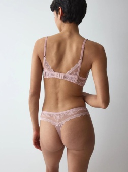Chiloți tanga, Triumph Comfort Allure String Roz - Img 2