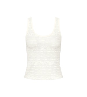 Maieu din dantelă reversibil, Sloggi FREE Evolve Tank Top Lace Crem - Img 5