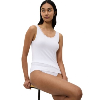 Maieu invizibil din bumbac, cu bretele late, Triumph Feel Of Cotton Tank Top - Img 8