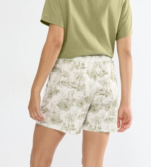 Pantaloni scurți de pijama din bumbac, Triumph Mix & Match Shorts 01 Verde - Img 2