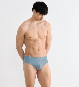 Set de 2 chiloti bărbați, Sloggi SLG Base Soft Brief C2P Albastru