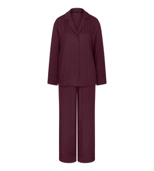 Set de pijama din două piese, Triumph Amourette Jacquard PW Bordo - Img 5