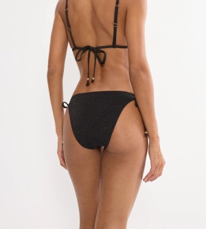 Slip de baie reglabil, cu lurex strălucitor, Triumph Summer Sunset Tai Negru - Img 2