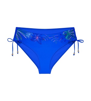 Slip de baie talie medie, modelator, Triumph Summer Tropics Midi Albastru - Img 5