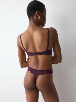 Sutien buretat cu armătură, Triumph Comfort Glam WP Bordo - Img 2