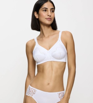 Sutien clasic, fără armătură Triumph Doreen + Cotton 01 N Alb - Img 6