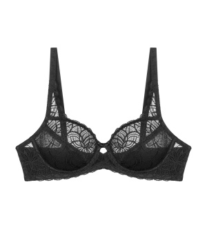 Sutien cu armătură, fără burete, Triumph Amourette Graphic W Negru - Img 5
