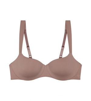 Sutien cu armătură inovatoare, Triumph Body Make-Up Illusion Balconette Maro - Img 5
